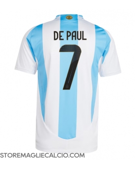 Argentina Rodrigo De Paul #7 Maglia Gara Casa Repliche Copa America 2024